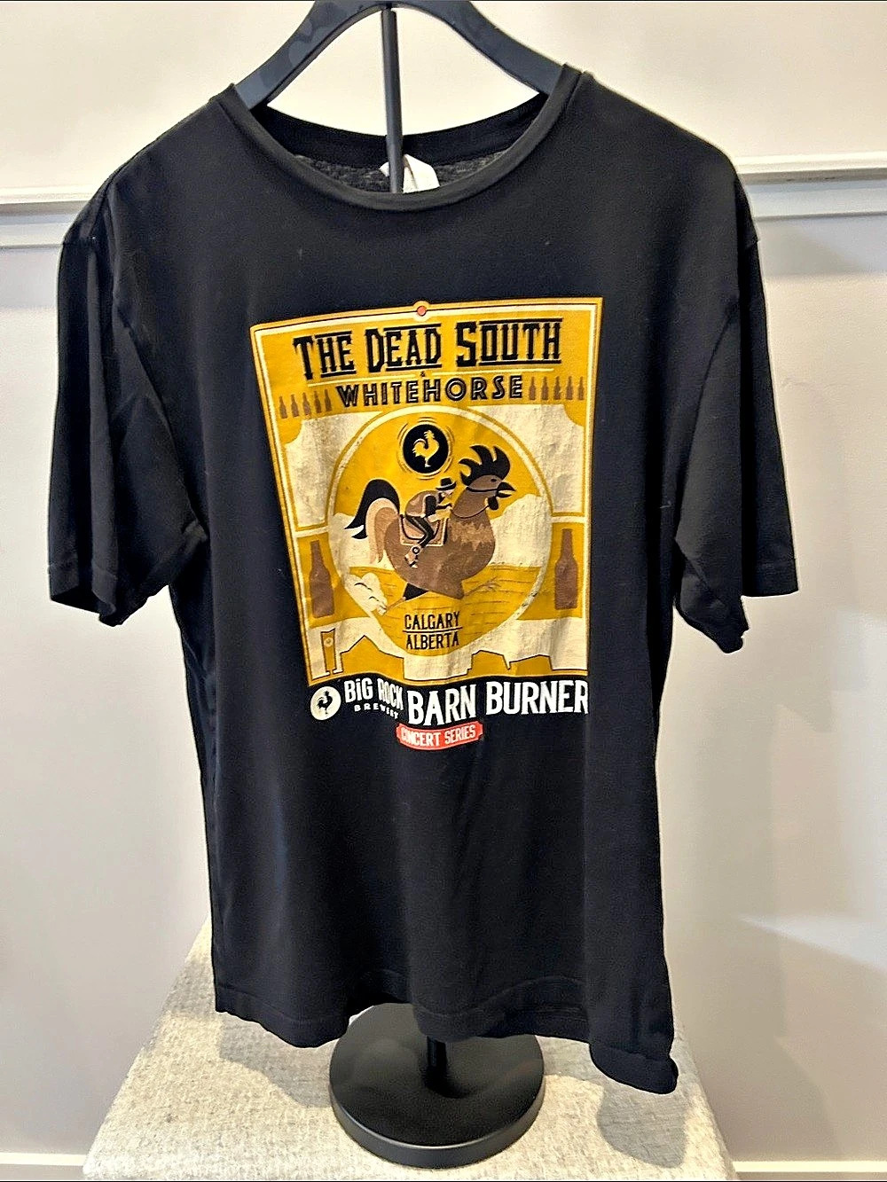 Big Rock Brewery The Dead South Whitehorse Big Rock Barn Burner T-Shirt Graphic